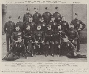 Veteranen van Elf Campagnes, een Onderscheiden Groep van de Kings Royal Rifles door English Photographer