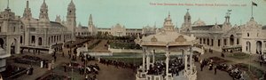 Uitzicht vanaf Decoratieve Kunstpaleis, Frans-Britse Tentoonstelling, Londen, 1908 door English Photographer