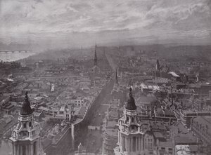Uitzicht vanaf St Pauls, kijkend naar het westen door English Photographer
