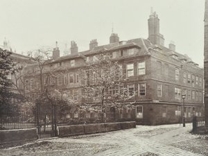 Uitzicht op Clifford Inn, City of London, 1885