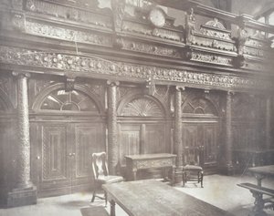 Uitzicht op Grays Inn Hall, Londen, 1885