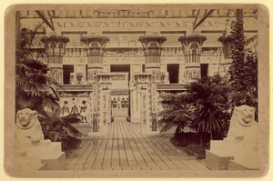 Uitzicht op de Egyptische Hof, Crystal Palace door English Photographer
