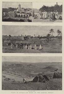 Gezichten in Biskra, een Oase in de Sahara Woestijn