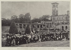 Bezoek van de Manchester Unity of Oddfellows aan de tuinen van Osborne House door English Photographer