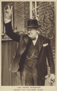 Winston Churchill door English Photographer