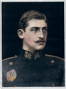 Portret van Ferdinand van Roemenië, koning van Roemenië.