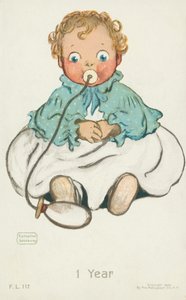 1 jaar (kleurenlitho) door English School