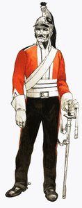 3e Regiment Dragoons 1812 Soldaat door English School