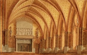 Een Baroniale Hal, ca. 1840