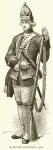 Een Britse grenadier, 1782 door English School