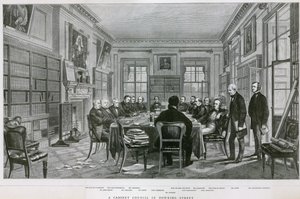 Een Kabinetsraad in 10 Downing Street
