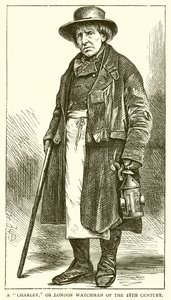 Een Charley, of Londense wachter van de 18e eeuw door English School