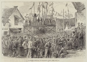 Een Chinees festival in Sourabaya, Java