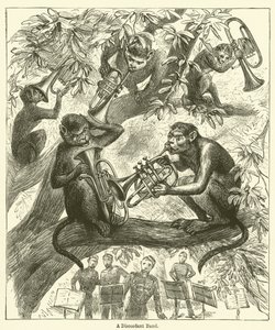 Een disharmonische band (gravure)