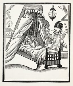 Een Volledig, Waar en Bijzonder verslag, illustratie uit Chap-books of the Eighteenth Century door John Ashton, gepubliceerd 1882 door English School