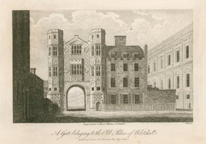 Een Poort behorend tot het Oude Paleis van Whitehall door English School