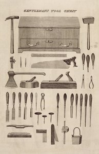 Gereedschapskist van een heer, uit de catalogus van Cutler & Co. door English School