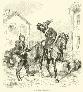 Een haastige slok, januari 1871 door English School