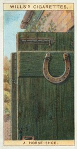 Een hoefijzer (chromolitho) door English School