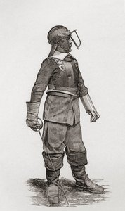 Een lichte ruiter uit de tijd van Oliver Cromwell, uit 