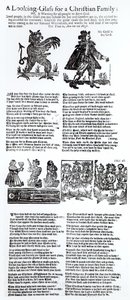 Een spiegel voor een christelijk gezin, c.1665 door English School