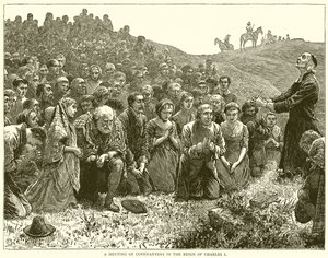 Een Bijeenkomst van Covenanters in de Regering van Karel I door English School
