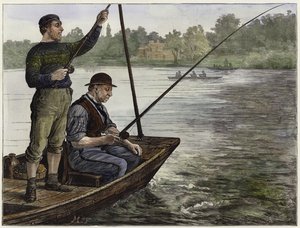 Een lid van een Thames Angling Club