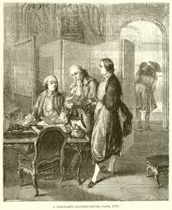 Een koopmanskantoor, Parijs, 1790