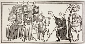 Een Boodschap wordt gebracht aan een Koning en zijn Leger, ca. 1880 door English School
