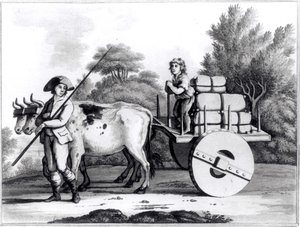 Een Portugese Boerderij, uit Een Algemeen Overzicht van de Staat van Portugal door James Murphy, gepubliceerd 1797 door English School