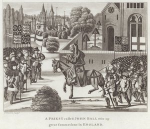 Een Priester genaamd John Ball veroorzaakt Grote Onrusten in Engeland door English School