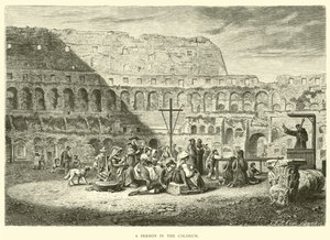 Een preek in het Colosseum