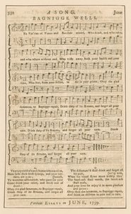 Een lied: Bagnigge Wells, Londen; muziek door English School