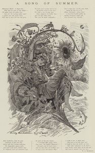 Een zomerlied (gravure) door English School