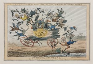 Een Stoomkoets met Enkele Defecte Machines, ca. 1825
