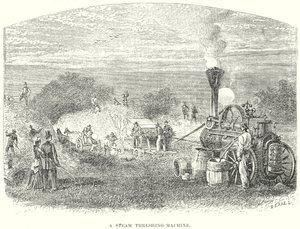 Een stoomschijfmachine (gravure) door English School