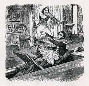 Een Rij Parels of De Vriend van Fleet Street (1847), Britannia, Hoxton. Sweeney Todd door English School
