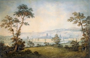 Een uitzicht op Bath, ca. 1800 door English School