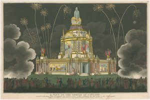 Een uitzicht op de Tempel van Concord