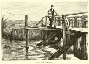 Een Stuw met Vaste Brug door English School