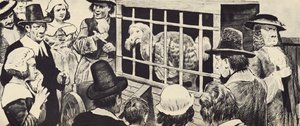 Een dodo tentoongesteld in het zeventiende-eeuwse Engeland door English School