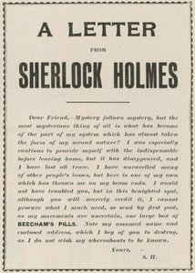 Een brief van Sherlock Holmes door English School