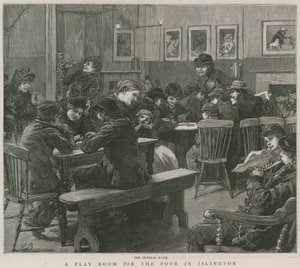 Een speelkamer voor de armen in Islington: De algemene kamer door English School