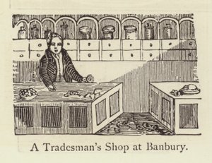 Een winkel van een handelaar in Banbury