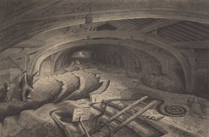 Een uitzicht tussen de daken van King
