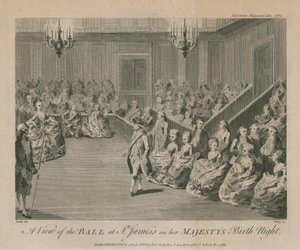 Een uitzicht op het bal in St. James