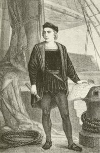 Een jonge Christoffel Columbus (1451-1506), Genuees ontdekkingsreiziger door English School