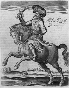 Abbas koning van Perzië, illustratie uit 