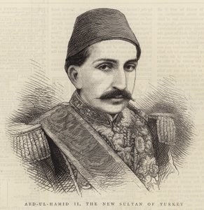 Abd-ul-Hamid II, de nieuwe Sultan van Turkije