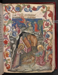 Add. 17466, f.34r De Geboorte